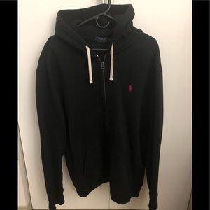 Polo sweatshirt zipper hoodie